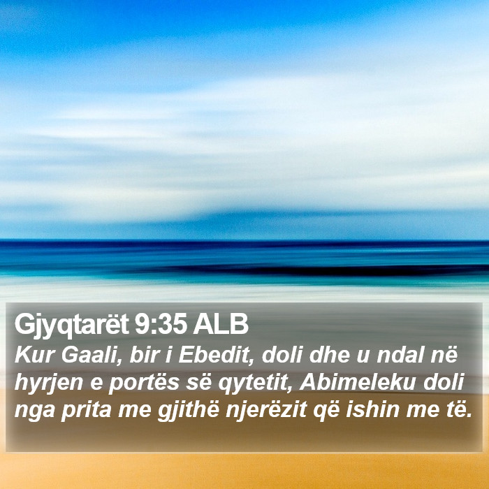 Gjyqtarët 9:35 ALB Bible Study