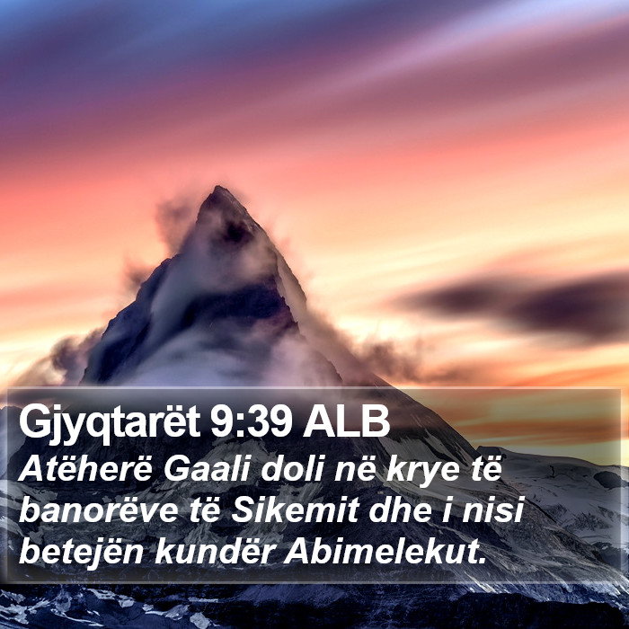 Gjyqtarët 9:39 ALB Bible Study