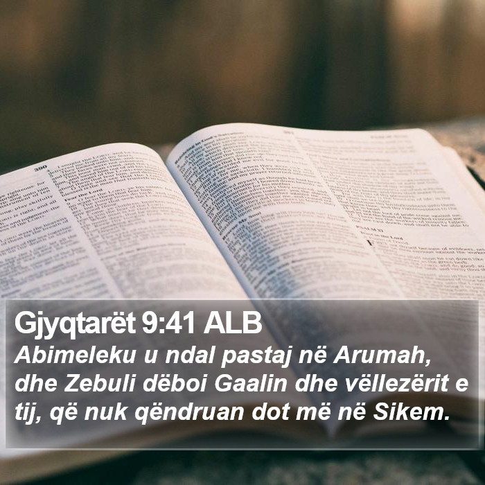 Gjyqtarët 9:41 ALB Bible Study