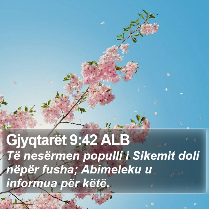 Gjyqtarët 9:42 ALB Bible Study