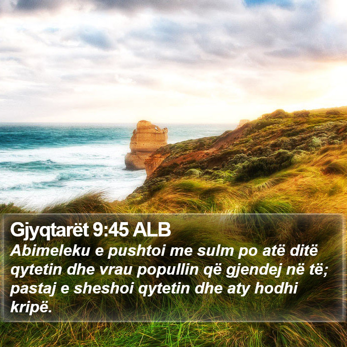 Gjyqtarët 9:45 ALB Bible Study