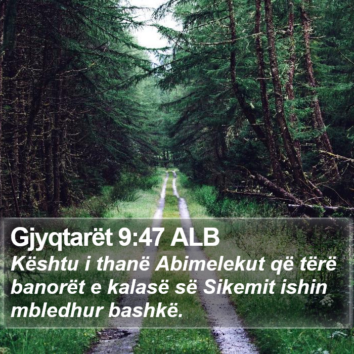 Gjyqtarët 9:47 ALB Bible Study