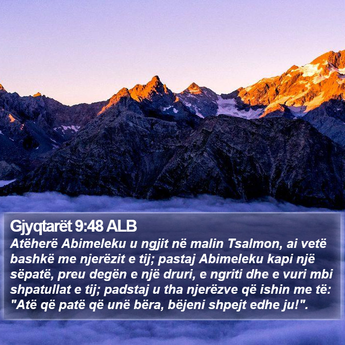 Gjyqtarët 9:48 ALB Bible Study