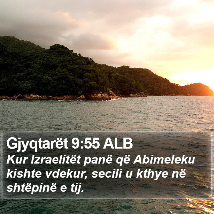Gjyqtarët 9:55 ALB Bible Study