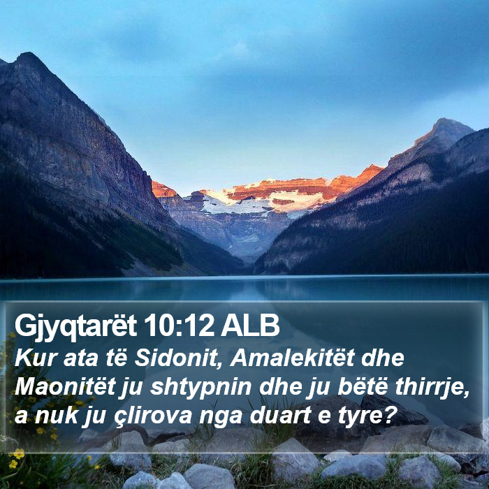 Gjyqtarët 10:12 ALB Bible Study