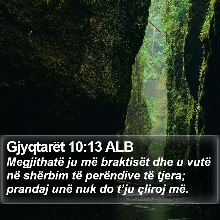 Gjyqtarët 10:13 ALB Bible Study