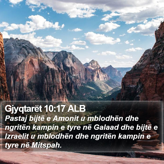 Gjyqtarët 10:17 ALB Bible Study