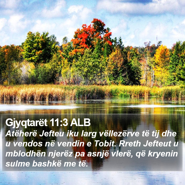 Gjyqtarët 11:3 ALB Bible Study