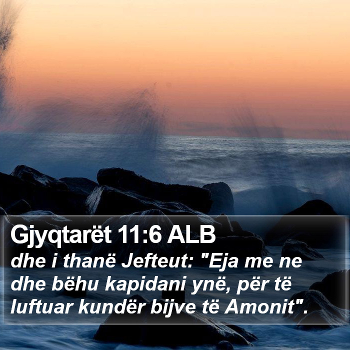 Gjyqtarët 11:6 ALB Bible Study