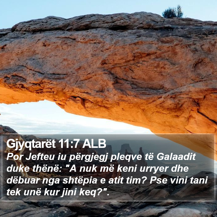 Gjyqtarët 11:7 ALB Bible Study