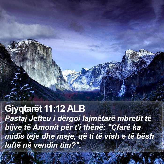 Gjyqtarët 11:12 ALB Bible Study