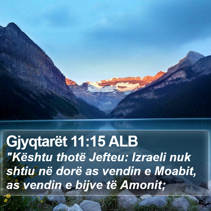 Gjyqtarët 11:15 ALB Bible Study