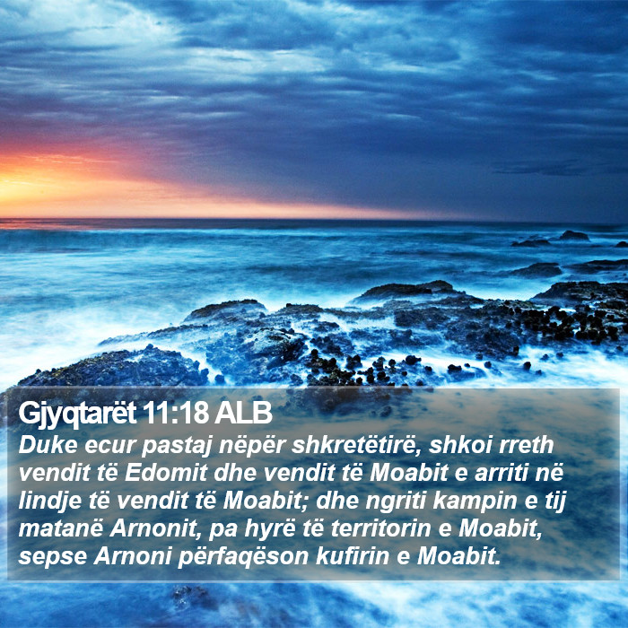 Gjyqtarët 11:18 ALB Bible Study