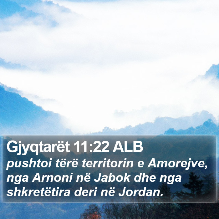 Gjyqtarët 11:22 ALB Bible Study