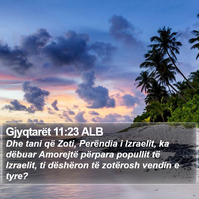 Gjyqtarët 11:23 ALB Bible Study