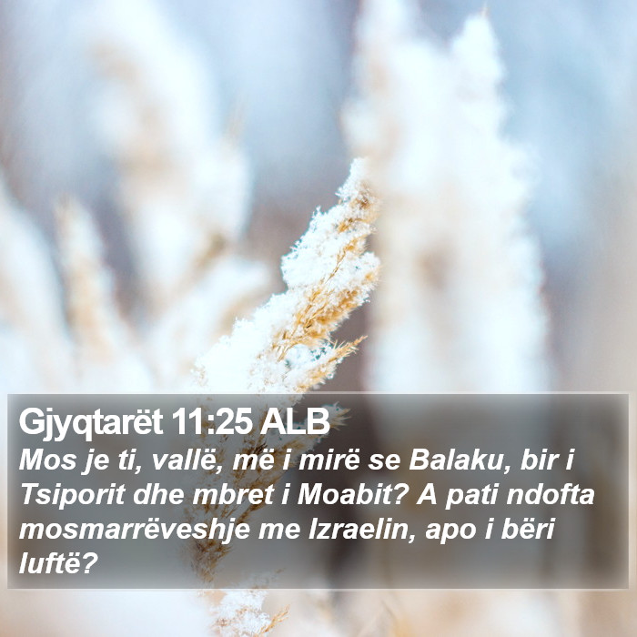 Gjyqtarët 11:25 ALB Bible Study