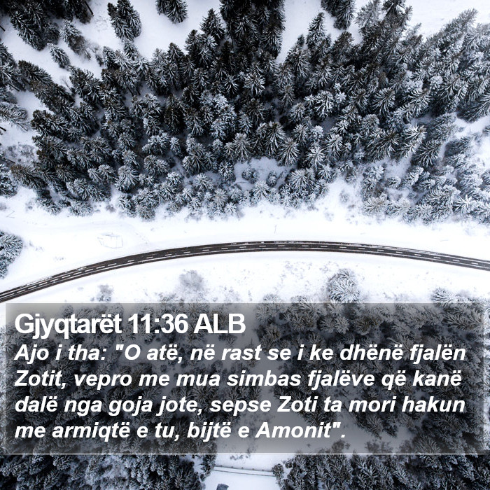 Gjyqtarët 11:36 ALB Bible Study