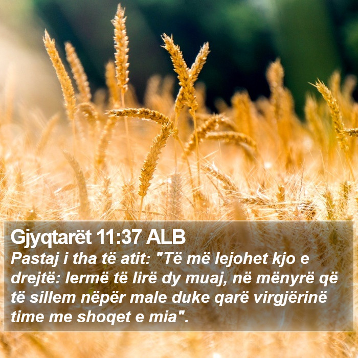 Gjyqtarët 11:37 ALB Bible Study