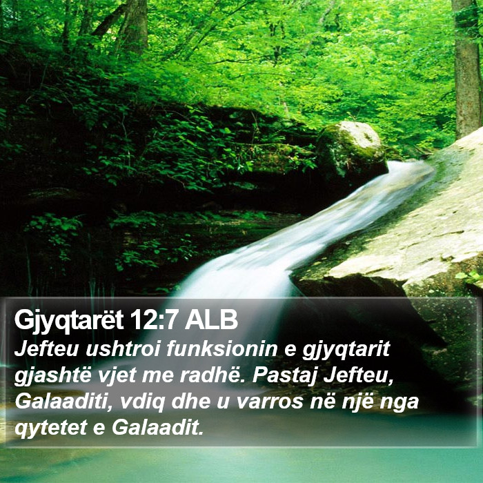 Gjyqtarët 12:7 ALB Bible Study