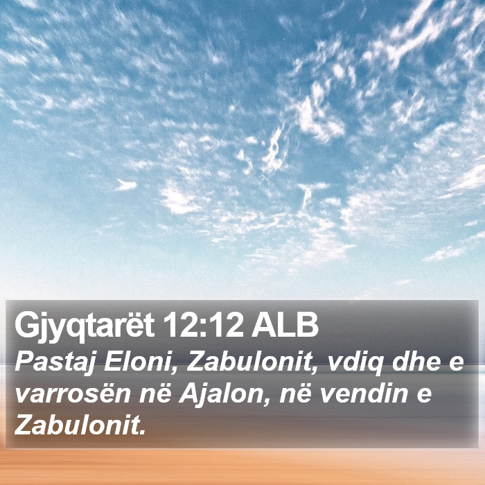 Gjyqtarët 12:12 ALB Bible Study