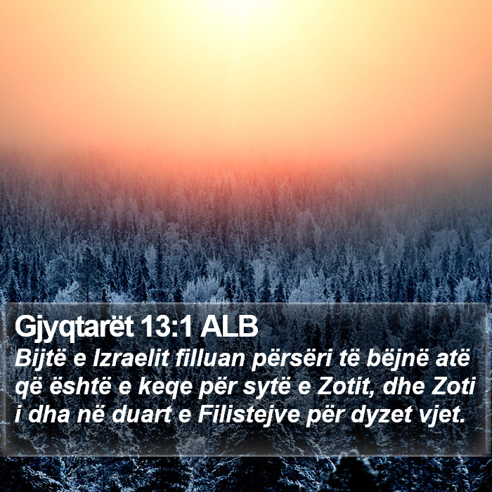 Gjyqtarët 13:1 ALB Bible Study