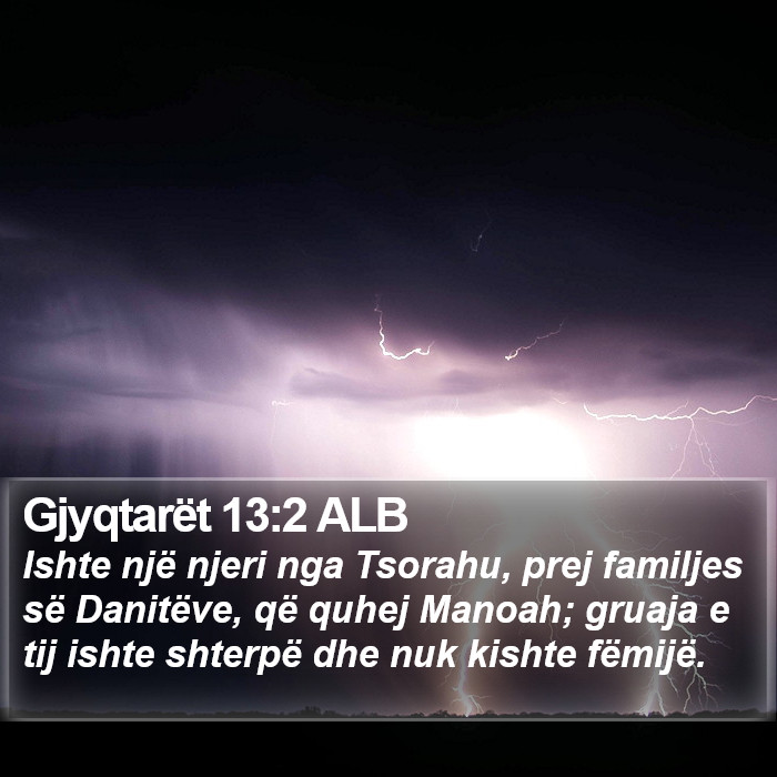 Gjyqtarët 13:2 ALB Bible Study