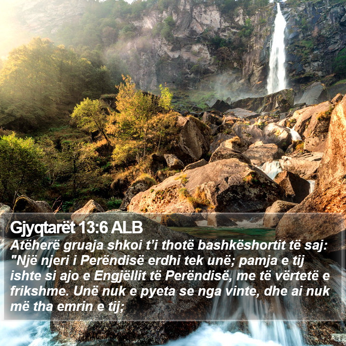 Gjyqtarët 13:6 ALB Bible Study