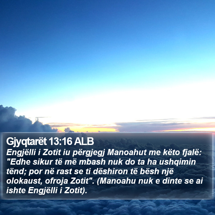 Gjyqtarët 13:16 ALB Bible Study