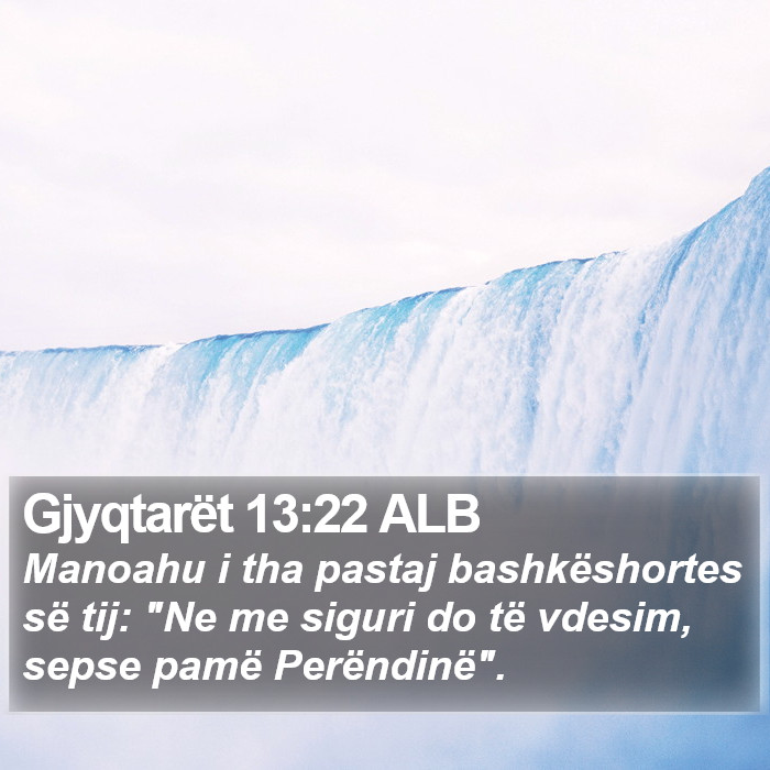 Gjyqtarët 13:22 ALB Bible Study