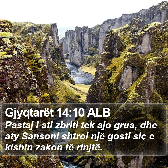 Gjyqtarët 14:10 ALB Bible Study