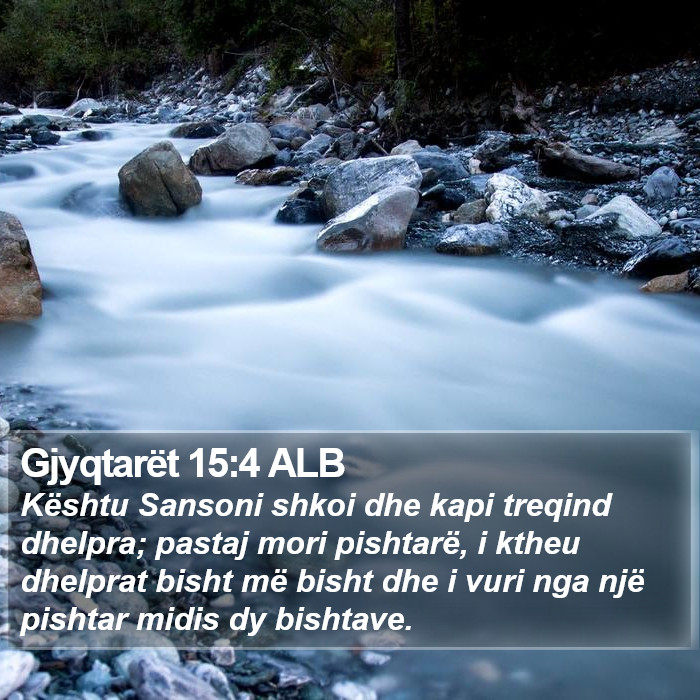 Gjyqtarët 15:4 ALB Bible Study