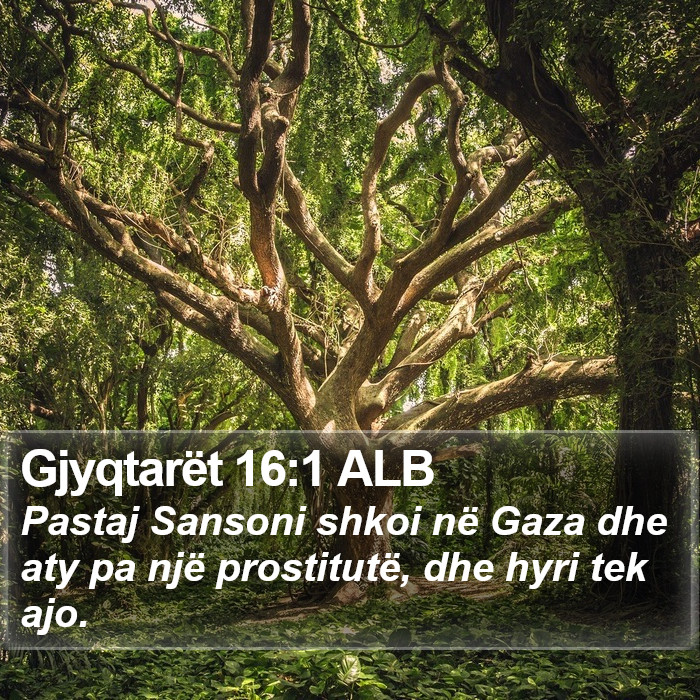 Gjyqtarët 16:1 ALB Bible Study