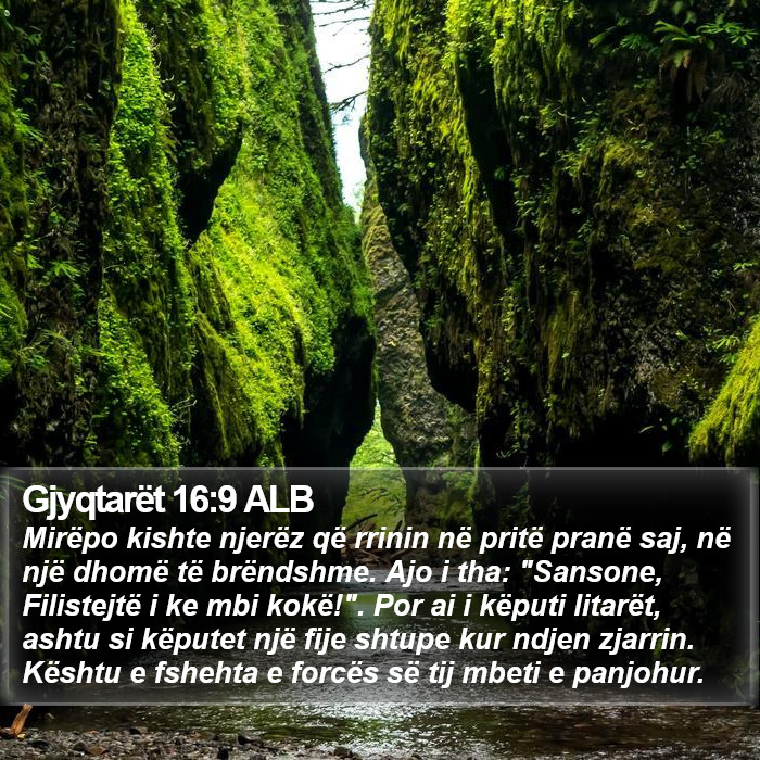 Gjyqtarët 16:9 ALB Bible Study