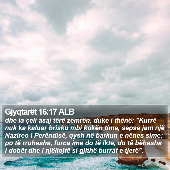 Gjyqtarët 16:17 ALB Bible Study