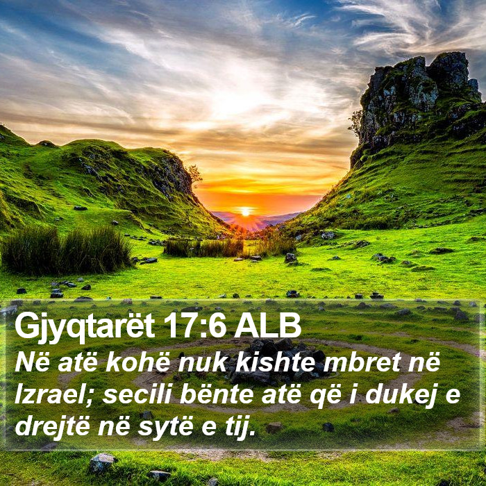 Gjyqtarët 17:6 ALB Bible Study