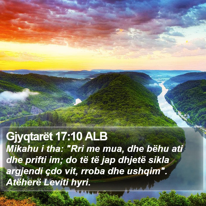 Gjyqtarët 17:10 ALB Bible Study