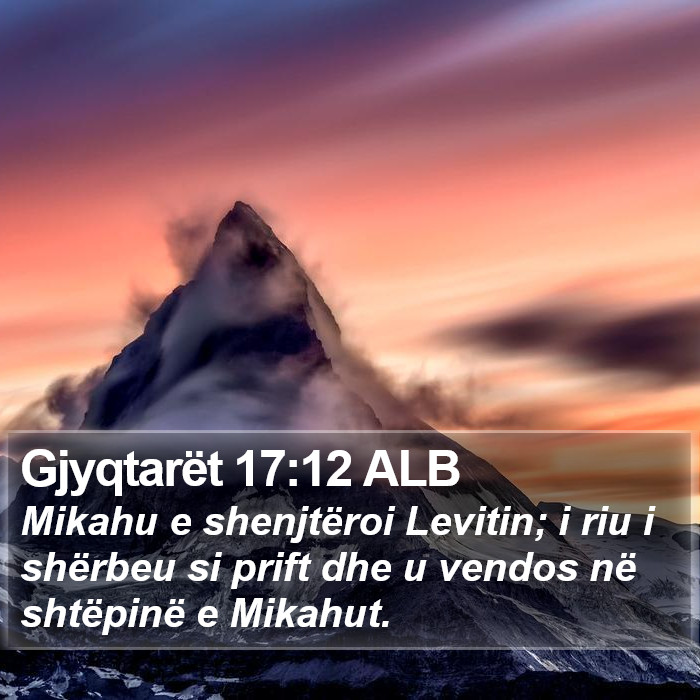 Gjyqtarët 17:12 ALB Bible Study