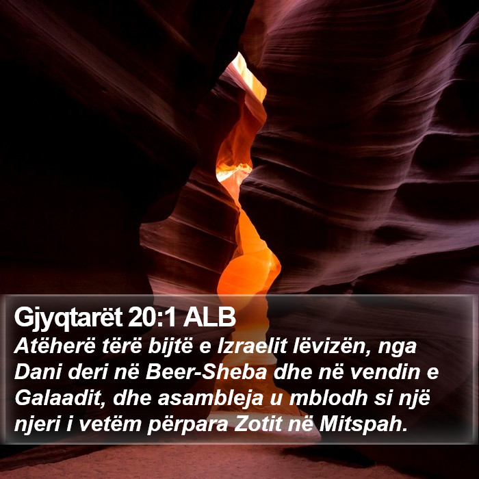 Gjyqtarët 20:1 ALB Bible Study