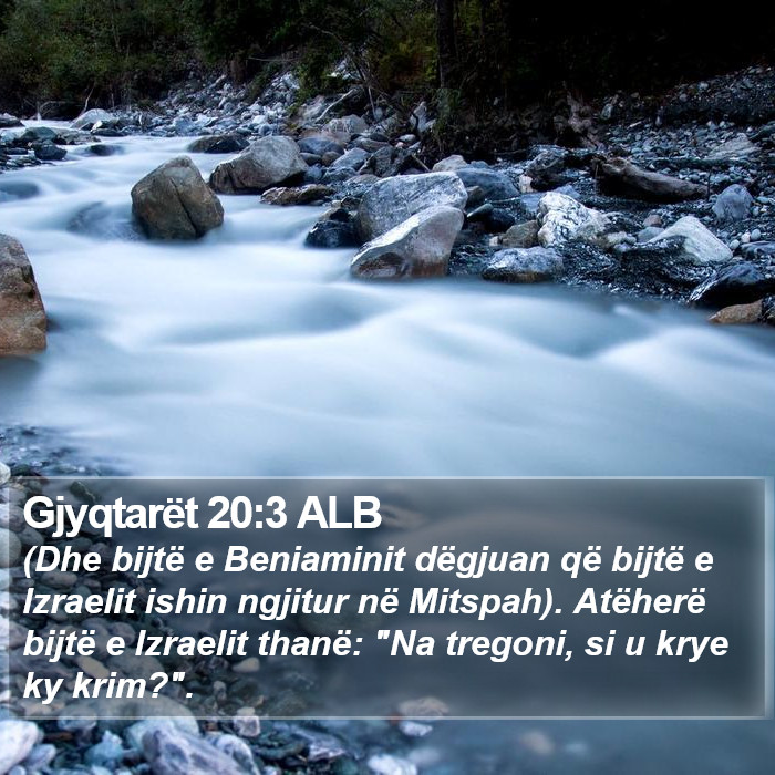 Gjyqtarët 20:3 ALB Bible Study