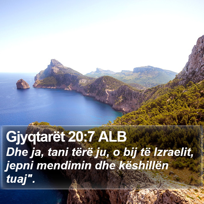 Gjyqtarët 20:7 ALB Bible Study