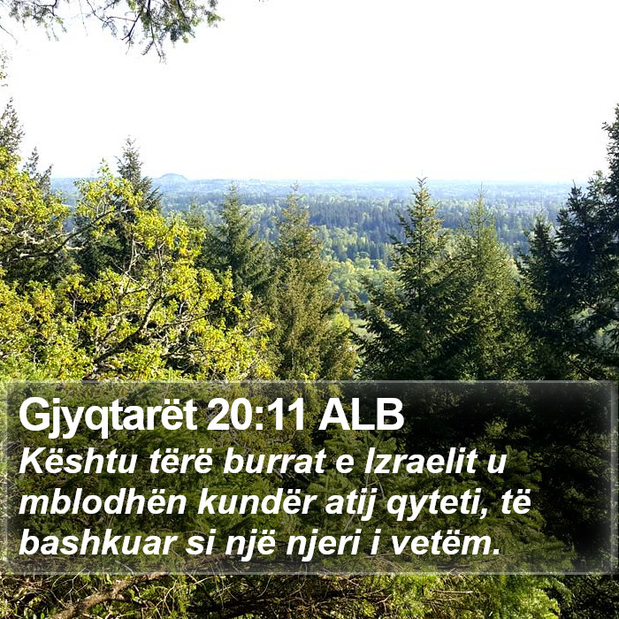 Gjyqtarët 20:11 ALB Bible Study