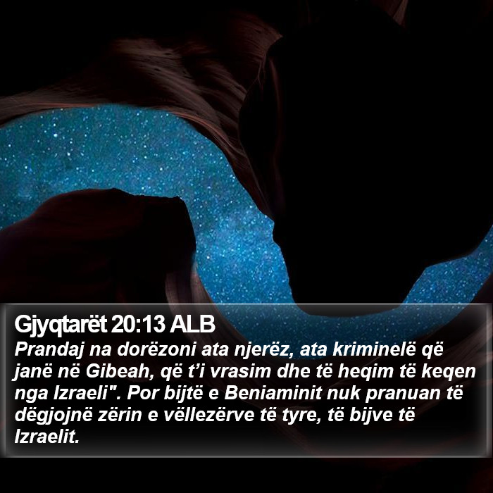 Gjyqtarët 20:13 ALB Bible Study