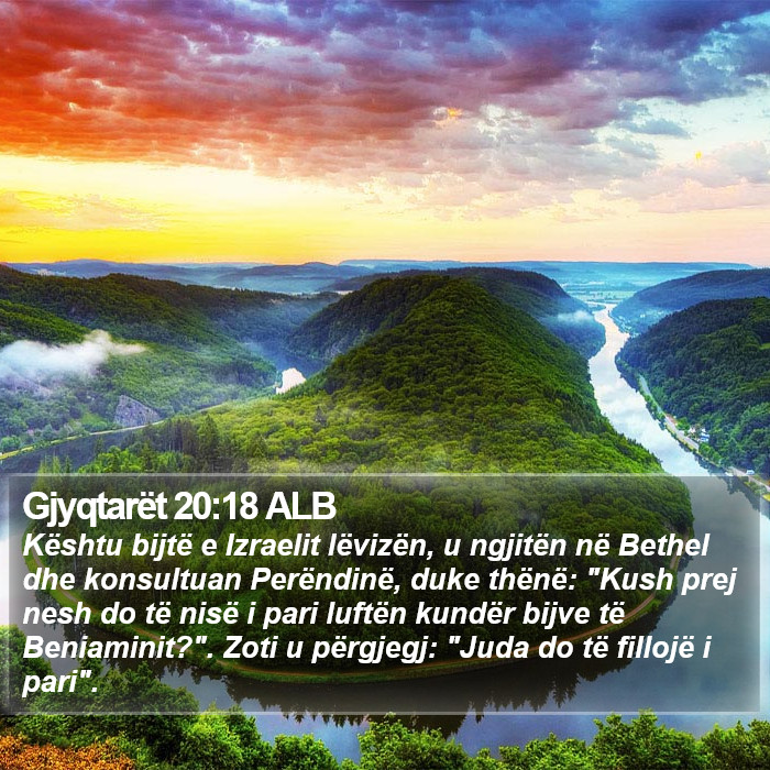 Gjyqtarët 20:18 ALB Bible Study