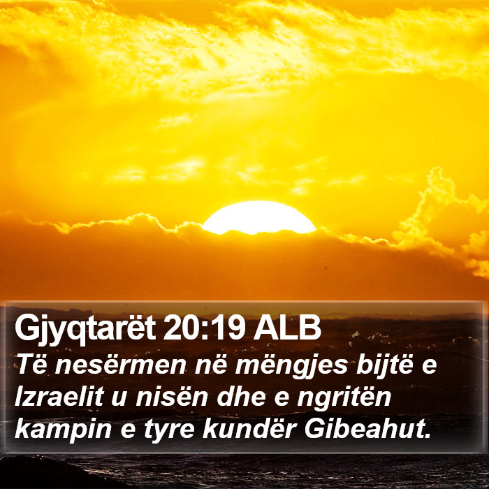 Gjyqtarët 20:19 ALB Bible Study