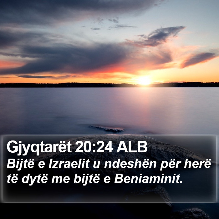 Gjyqtarët 20:24 ALB Bible Study