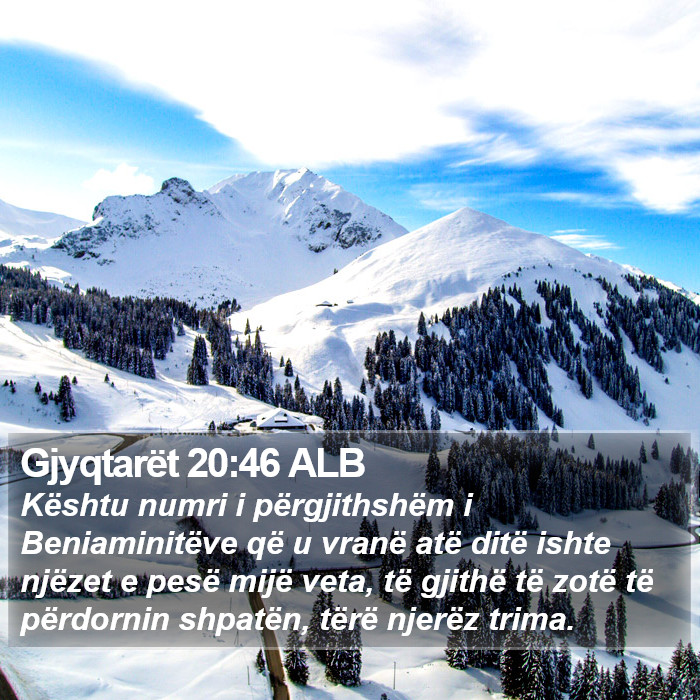 Gjyqtarët 20:46 ALB Bible Study