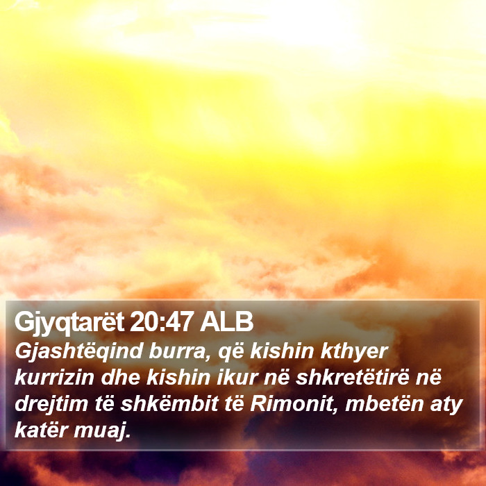 Gjyqtarët 20:47 ALB Bible Study