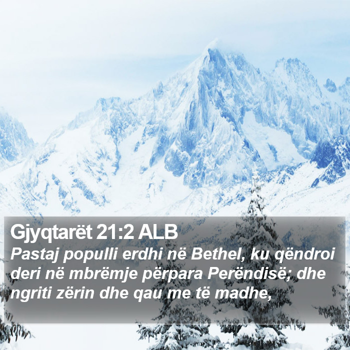 Gjyqtarët 21:2 ALB Bible Study