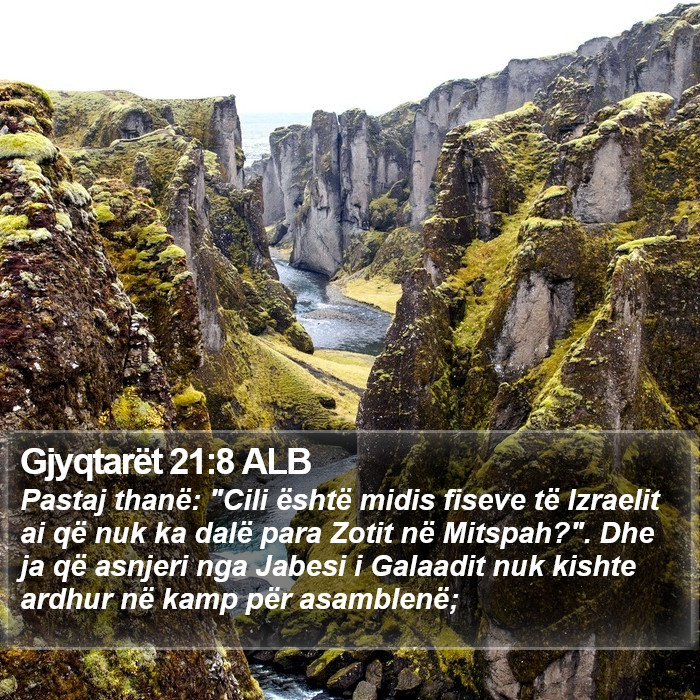 Gjyqtarët 21:8 ALB Bible Study