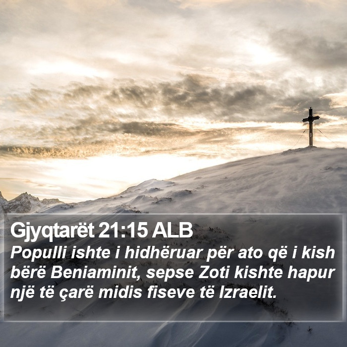 Gjyqtarët 21:15 ALB Bible Study